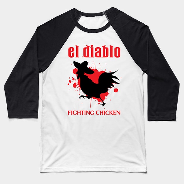 El Diablo Baseball T-Shirt by Flunkhouse